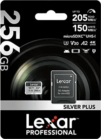 Lexar Plus 256 GB microSDXC UHS-I Hafıza Kartı